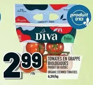 Metro Tomates en grappe biologiques offer