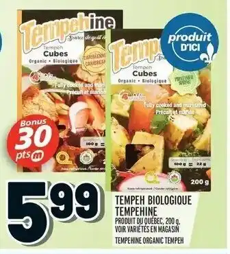 Metro Tempeh biologique tempehine offer