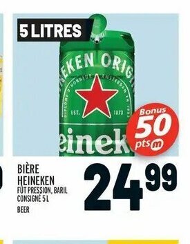Metro Bière heineken offer