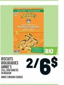 Metro Biscuits biologiques annie's offer