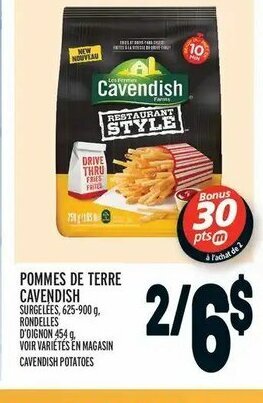 Metro Pommes de terre cavendish offer