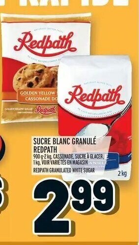 Metro Sucre blanc granulé redpath offer