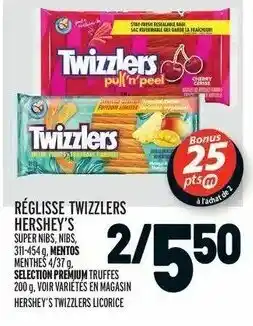 Metro Réglisse twizzlers hershey's offer