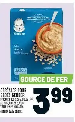Metro Céréales pour bébés gerber offer