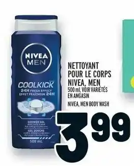 Metro Nettoyant pour le corps nivea,men offer