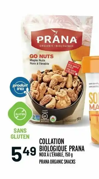 Metro Collation biologique prana offer