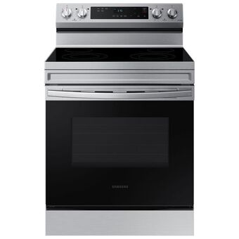 Best Buy Samsung 30" 6.3 cu. ft. freestanding electric range (ne63a6111ss) - stainless steel offer
