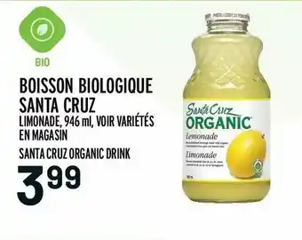 Metro Boisson biologique santa cruz offer