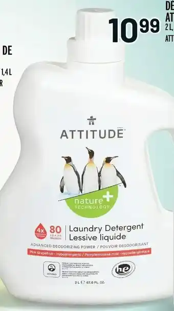 Metro Détergent pour la lessive attitude nature+ technology offer