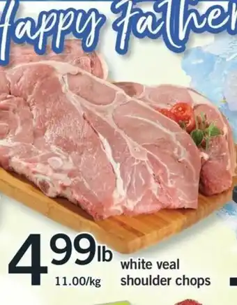 Fortinos White Veal shoulder chops offer