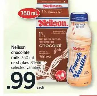 Fortinos Neilson Chocalte Milk offer