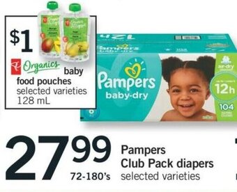 Fortinos Pampers Club Pack Diapers offer