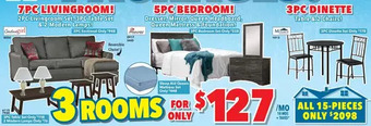 Surplus Furniture 15pc house full package offer
