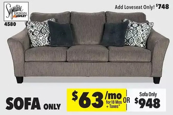 Surplus Furniture Nemoli slate sofa offer