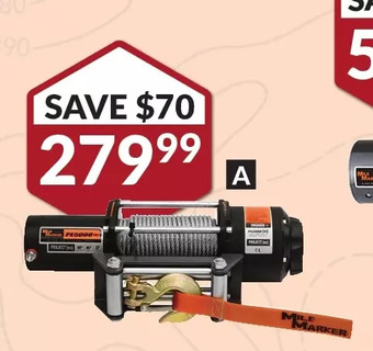 Princess Auto Mile marker 5,000 lb 12v dc atv/utv waterproof winch offer