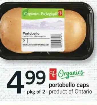 Fortinos Portobello Caps offer