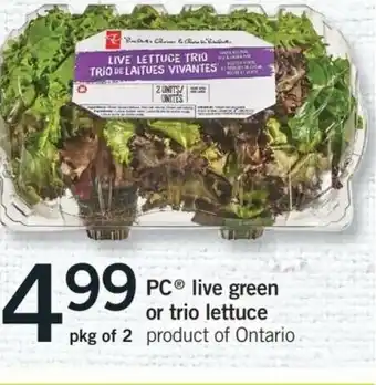 Fortinos Liver Green offer