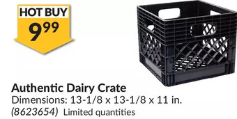 Princess Auto Authentic dairy crate offer