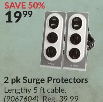 Princess Auto 2 pk surge protectors offer