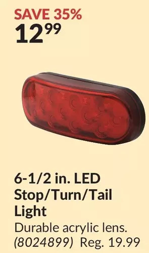 Princess Auto 6-1/2 in. led stop/turn/tail light offer
