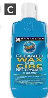 Princess Auto Meguiar's one-step cleaner wax offer