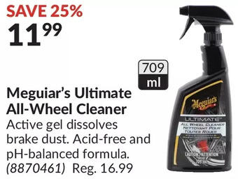 Princess Auto Meguiar's ultimate all-wheel cleaner offer