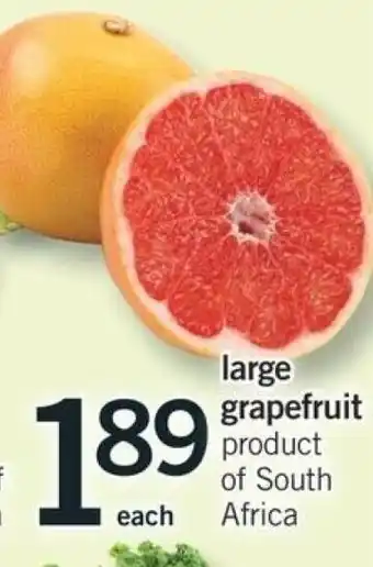 Fortinos Large Grapefruit offer