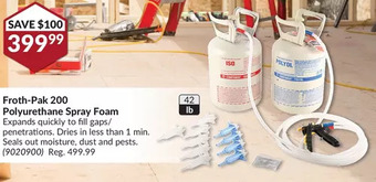 Princess Auto Froth-pak 200 polyurethane spray foam offer