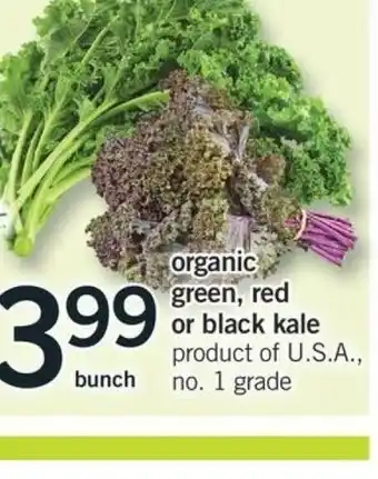 Fortinos Organic Kale offer