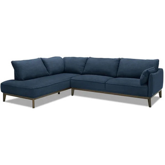 The Brick Gena 2-piece linen-look fabric left-facing sectional - midnight offer