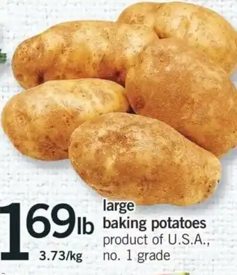 Fortinos Large Baking Potatoes offer
