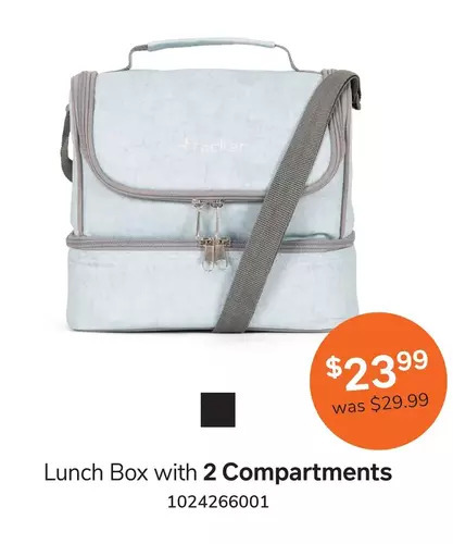 Lunch box with 2 compartments offer at 