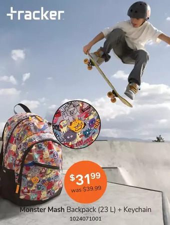 Monster mash backpack (30l) + keychain