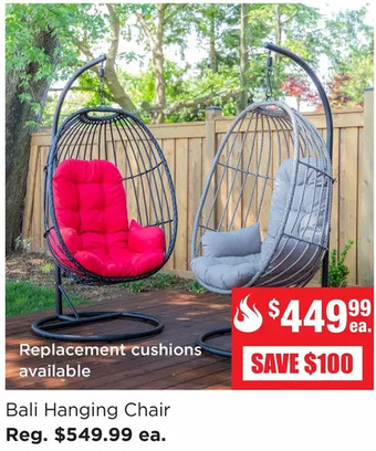 Kitchen Stuff Plus Bali hanging chair offer