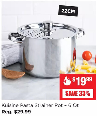 Kitchen Stuff Plus Kuisine pasta strainer pot offer