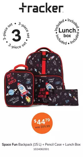 Bentley Space fun backpack + pencil case + lunch box offer