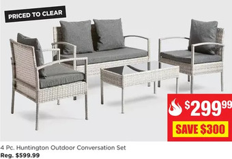 Kitchen Stuff Plus 4 pc. huntington outdoor conversation set offer