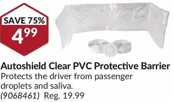 Princess Auto Autoshield clear pvc protective barrier offer