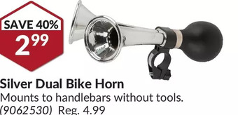 Princess Auto Silver dual bike horn offer