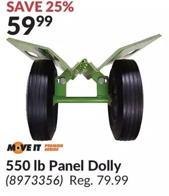 Princess Auto Move it 550 lb panel dolly offer