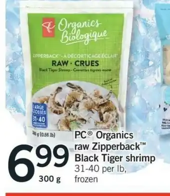 Fortinos Black Tiger Shrimp offer