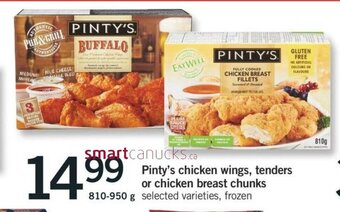 Fortinos Pinty's Chicken Wings offer