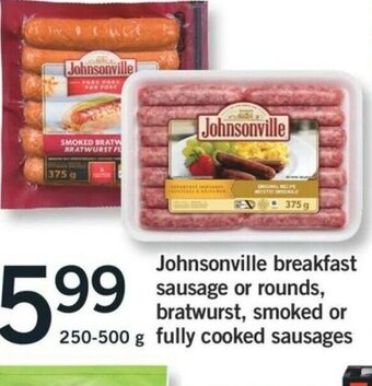 Fortinos Johnsonville Breakfast Sausage offer