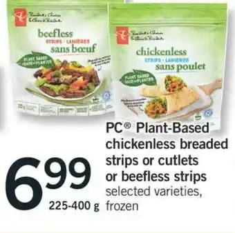 Fortinos Plant-Based Chickenless Breaded Strips offer