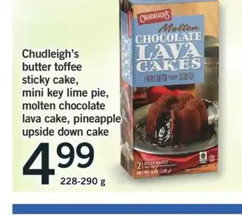 Fortinos Chudleigh's Butter Toffee Sticky Cake offer