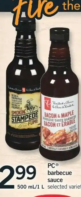 Fortinos Barbeque Sauce offer