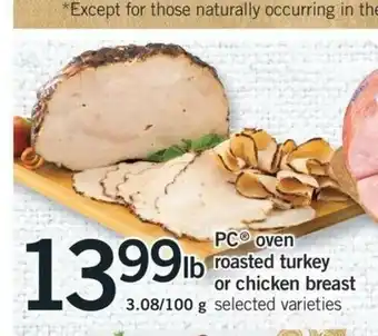 Fortinos Oven roasted Turkey offer
