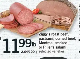 Fortinos Ziggy's roast beef offer