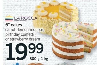 Fortinos 6" Cakes offer