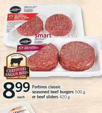 Fortinos Fortinos Seasoned Beef Burgers offer